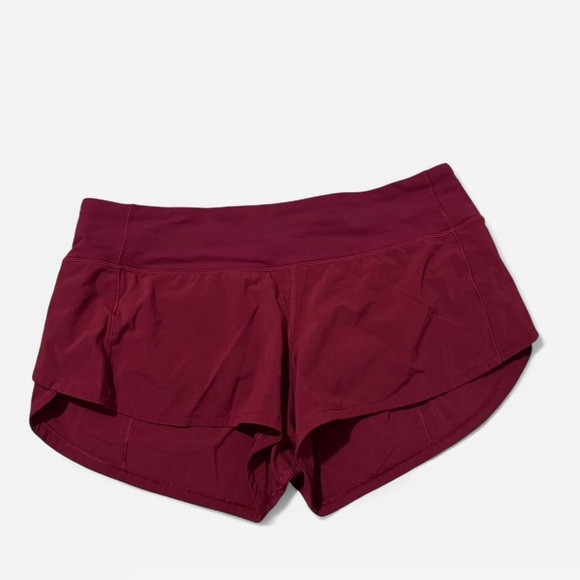 Lululemon Women's Burgundy Shorts - Picture 1 of 5